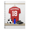Search for football player notebooks Soccer