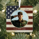 Search for flag christmas tree decorations veteran