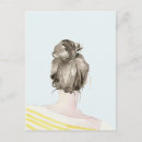 Search for woman power postcards Hair bun