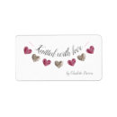 Search for handmade with love return address labels Homemade