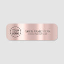 Search for rose gold name tags Branded