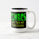 Search for love brains mugs Zombie