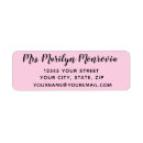 Search for clear return address labels Clean