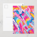 Search for bright colours postcards Abstract