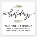 Search for return address square stickers Simple