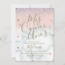 Search for pink marble invitations Glitter