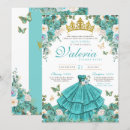 Search for turquoise blue quinceanera invitations Butterfly