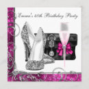 Search for elegant 25th birthday invitations Pink
