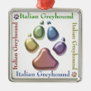 Search for italian greyhound christmas tree decorations Iggy