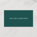 Search for dark green business cards Salon