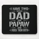 Search for papaw mousepads Funny fathers day