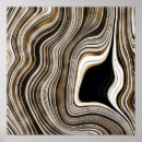 Search for black white gold posters Agate
