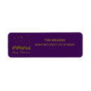 Search for purple tree return address labels Stars