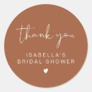 Search for bridal shower thank you stickers Modern minimalist