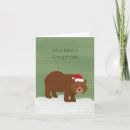 Search for brown bear christmas cards Snow
