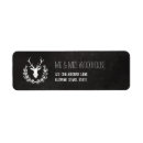 Search for deer antlers return address labels Chalkboard