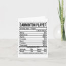 Search for badminton player cards Funny