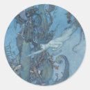 Search for vintage mermaids stickers Fantasy
