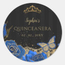 Search for blue lace stickers Butterfly