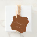 Search for rustic thank you wedding favour tags Terracotta