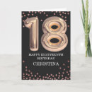 Search for black on rose gold birthday cards Elegant