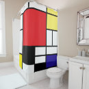 Search for mondrian shower curtains Blue