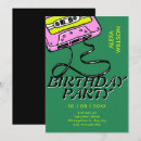 Search for cassette birthday invitations Unique
