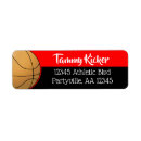 Search for red black return address labels University
