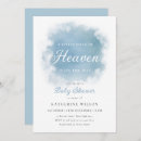 Search for heaven sent invitations Blue