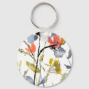 Search for watercolor flowers key rings Botanical