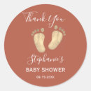 Search for baby feet baby shower stickers Watercolor