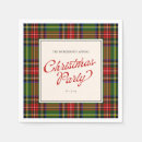 Search for plaid christmas napkins Red and green