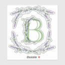 Search for monogram b stickers Botanical