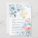 Search for ice blue bridal shower invitations She's been scooped up