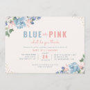 Search for botanical greenery gender reveal invitations Modern elegant