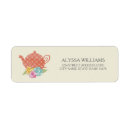 Search for teapot return address labels Vintage
