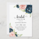 Search for navy and blush bridal shower invitations Flowers