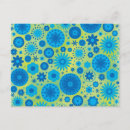 Search for hippy pattern postcards Blue