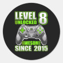 Search for 8th birthday stickers Gamers