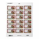 Search for santa hat return address labels Merry