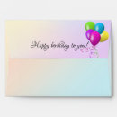Search for happy birthday envelopes Pastel