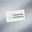 Search for cleaning service business card magnets Commercial