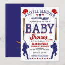Search for sports baby shower invitations Little slugger