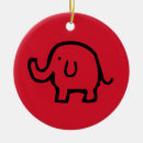 Search for elephant christmas tree decorations Black