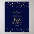 Search for 100th birthday posters Gold