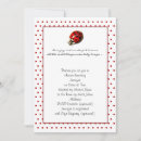 Search for photo ladybug invitations Polka dots
