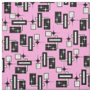 Search for black white geometric fabric Vintage