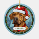 Search for rhodesian ridgeback christmas tree decorations Cute