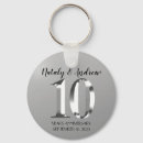 Search for 10th wedding anniversary key rings Silver