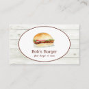 Search for restaurant owners business cards Burger